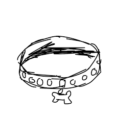 How to draw dog-collar / Learn to draw from other LetsdrawIt players